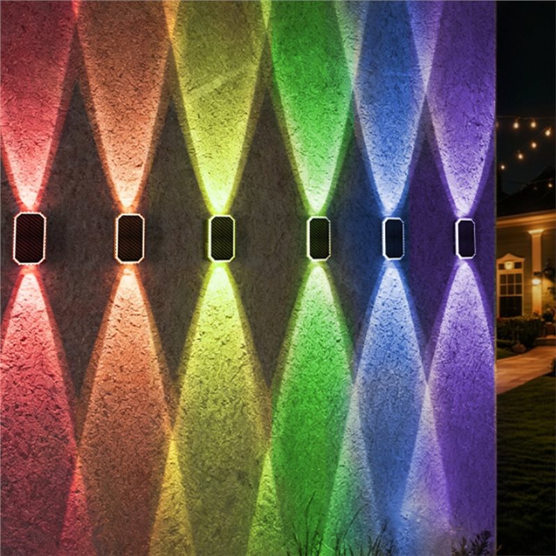 Outdoor Power Direct - M12K-Bi-Directional Uplight& Downlight RGB Solar Fence