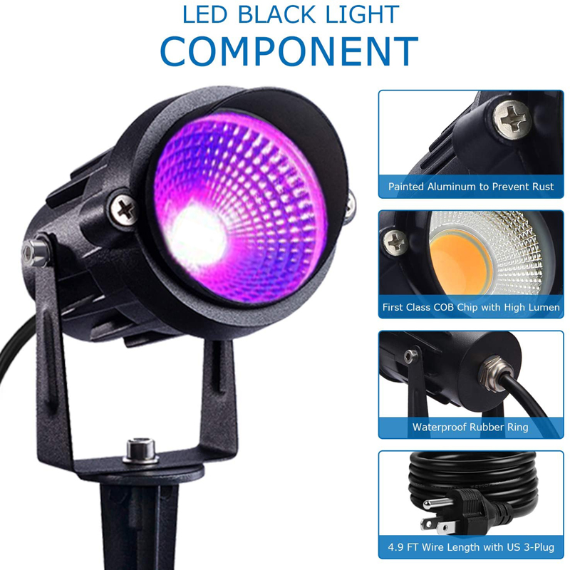 Black Light Halloween Spotligh - огляд і ціна Outdoor Power Hub