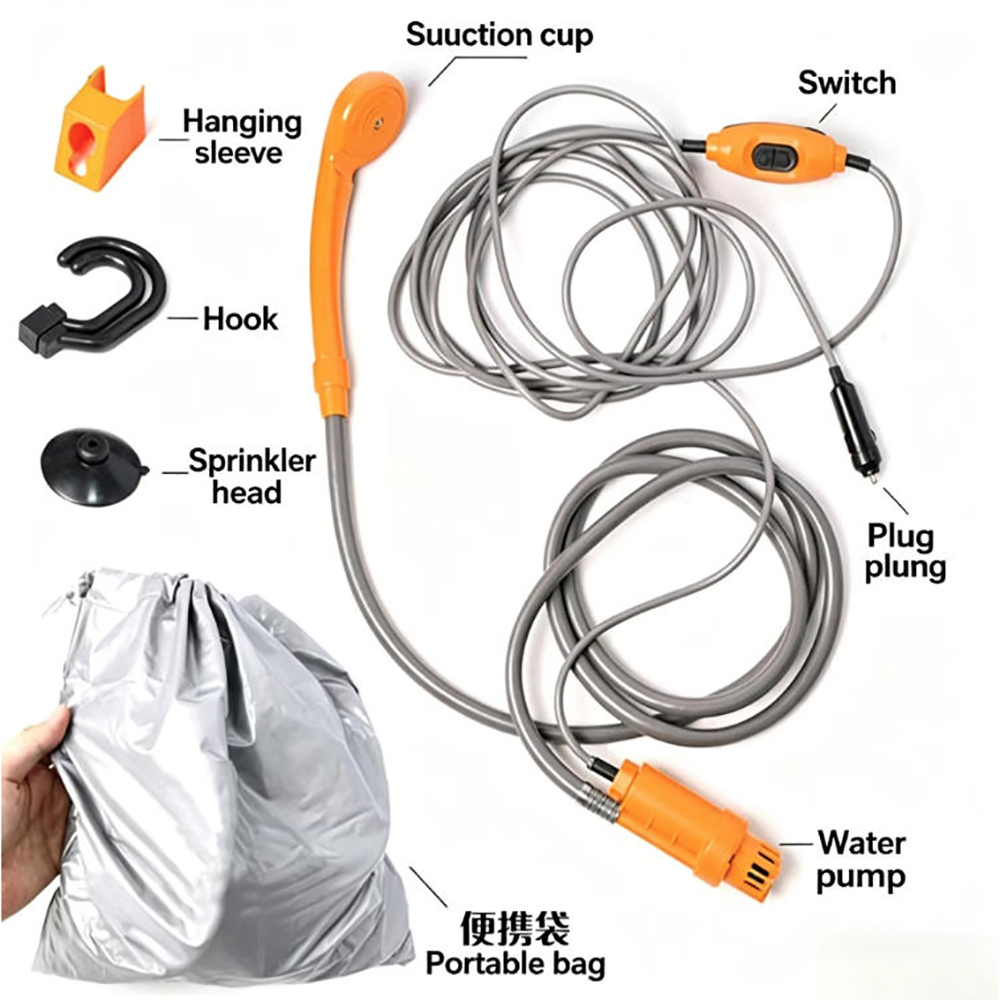 Portable 12V 24V Car Shower Ou - огляд і ціна Outdoor Power Wash