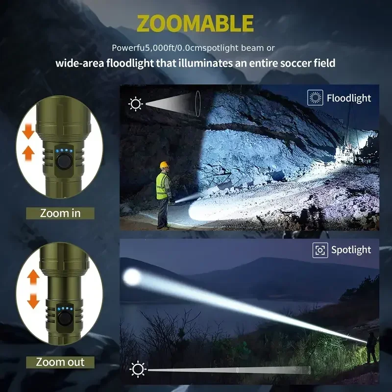 Bright Zoomable Flashlight w/  - огляд і ціна Outdoor Power Bank