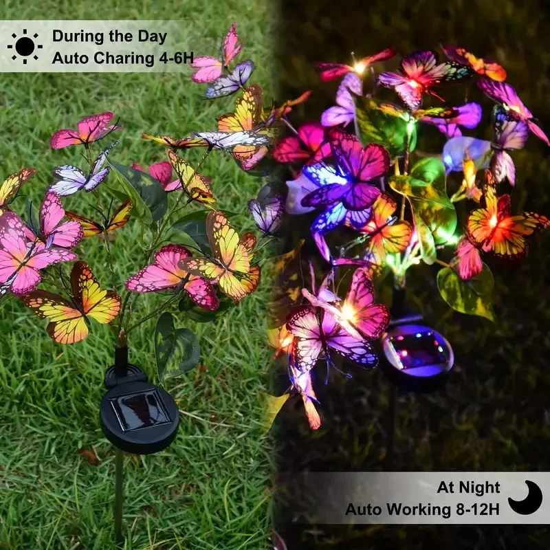 Solar LED Butterfly Garden Lig - огляд і ціна Outdoor Power Outlet Solar
