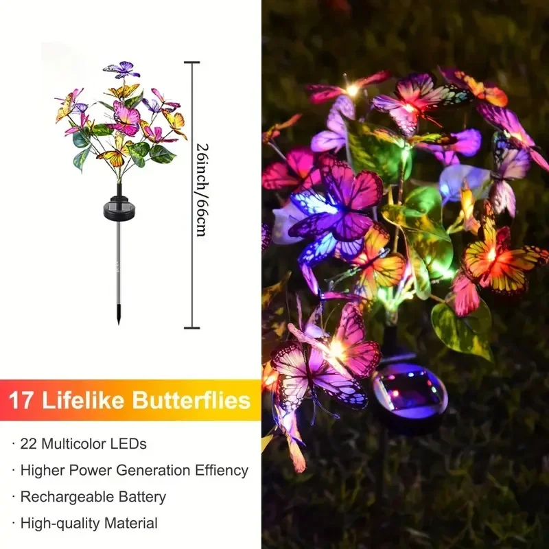 Solar LED Butterfly Garden Lig - огляд і ціна Outdoor Power Outlet Solar