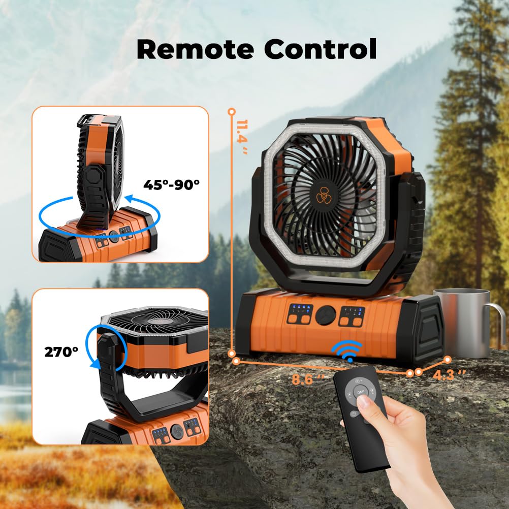 Camping Fan 20000mAh Battery P - огляд і ціна Outdoor Power Usa