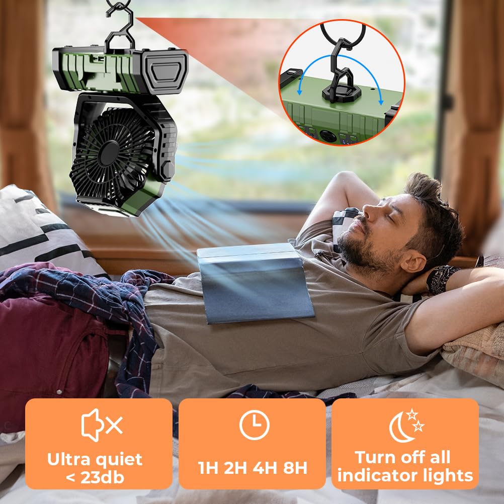 Camping Fan 20000mAh Battery P - огляд і ціна Outdoor Power Usa