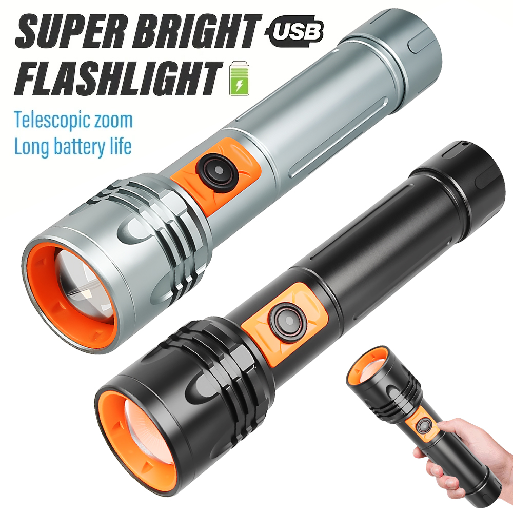 High Power LED Flashlight USB  - огляд і ціна Outdoor Power Usb