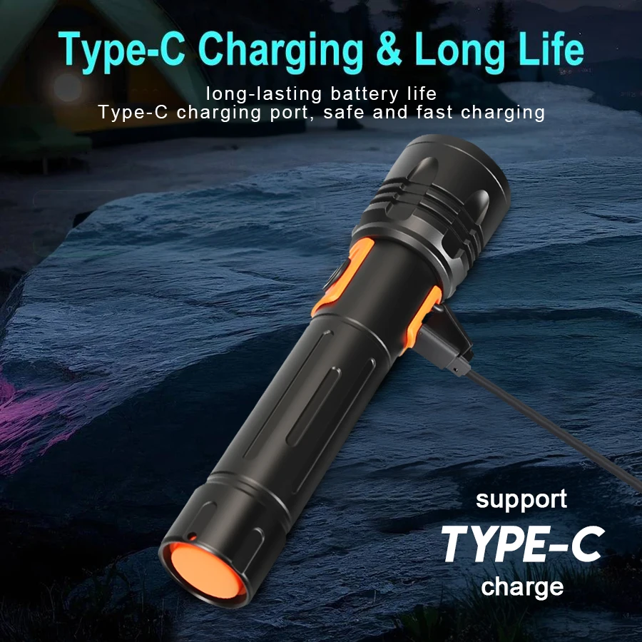 High Power LED Flashlight USB  - огляд і ціна Outdoor Power Usb