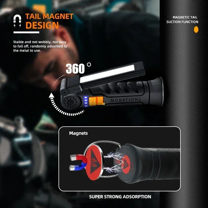 Portable COB LED Flashlight US - огляд і ціна Outdoor Power Usb