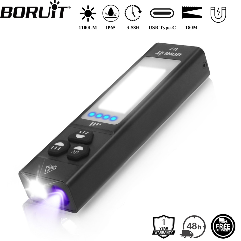 BORUiT U7 UV LED EDC Flashligh - огляд і ціна Outdoor Power Bank