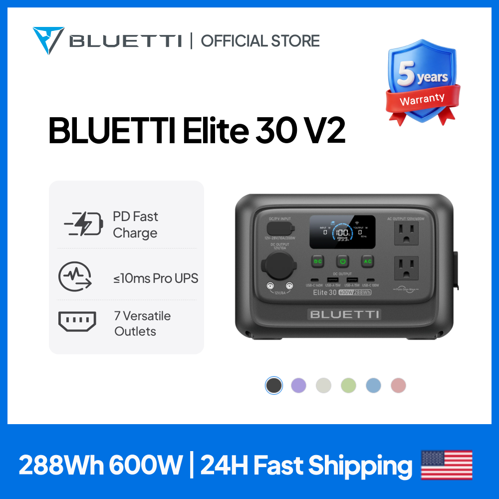 【Renew】BLUETTI Elite 30 V2 Por - огляд і ціна Portable Generator Inverter