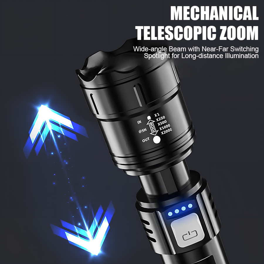 High Power P50 LED Flashlight  - огляд і ціна Outdoor Power Usb