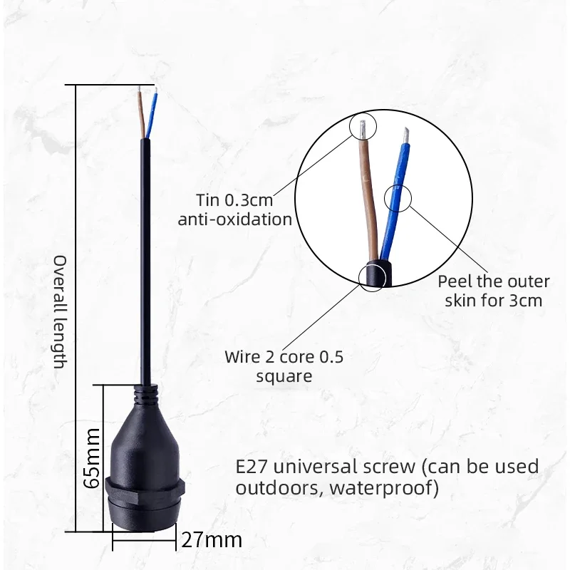 Universal E27 Lamp Head Power  - огляд і ціна Outdoor Power Rack