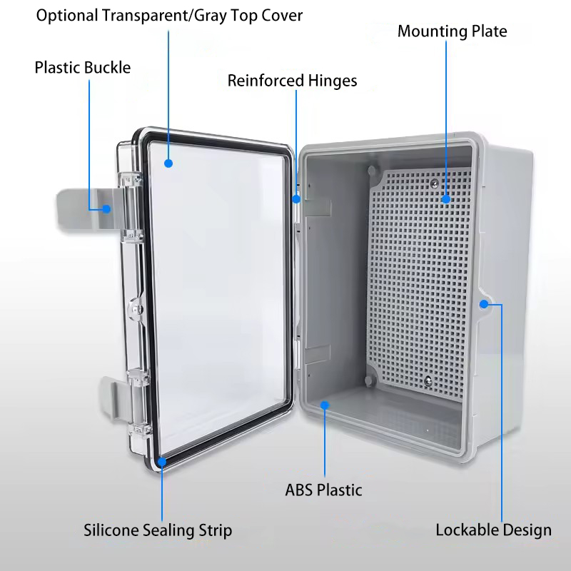 IP66 Waterproof Grey/Transpare - огляд і ціна Outdoor Power Supply Box