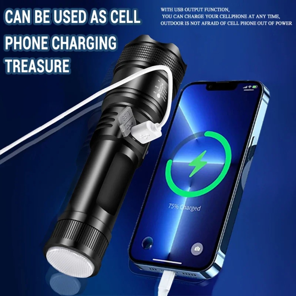 Powerful LED Flashlight USB Re - огляд і ціна Outdoor Power Usb