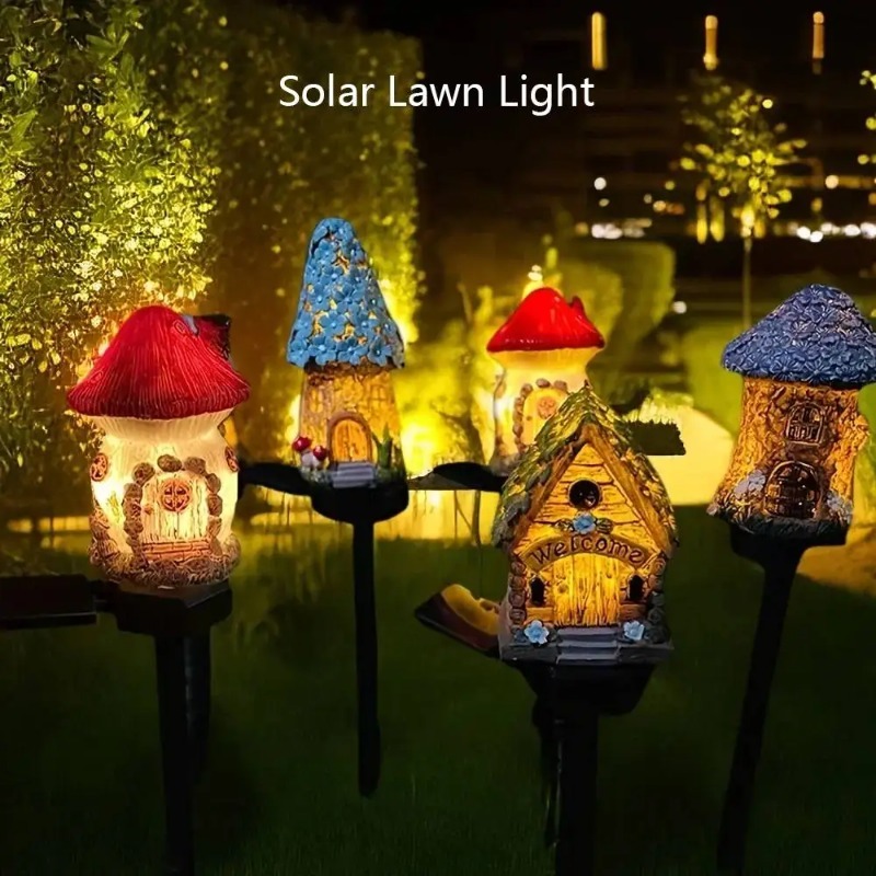 New Solar Resin Flower House L - огляд і ціна Outdoor Power Outlet Solar
