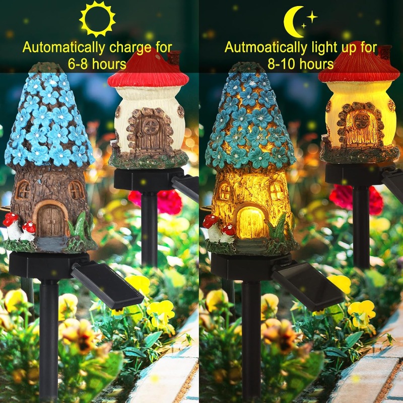 New Solar Resin Flower House L - огляд і ціна Outdoor Power Outlet Solar