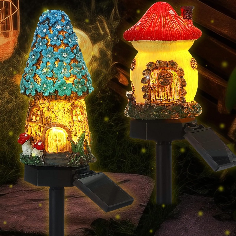 New Solar Resin Flower House L - огляд і ціна Outdoor Power Outlet Solar