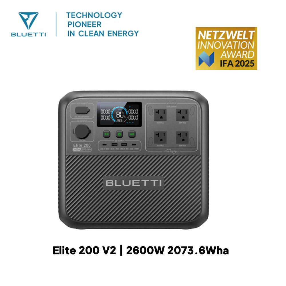 【Renew】BLUETTI Elite 200 V2 Po - огляд і ціна Portable Generator Inverter