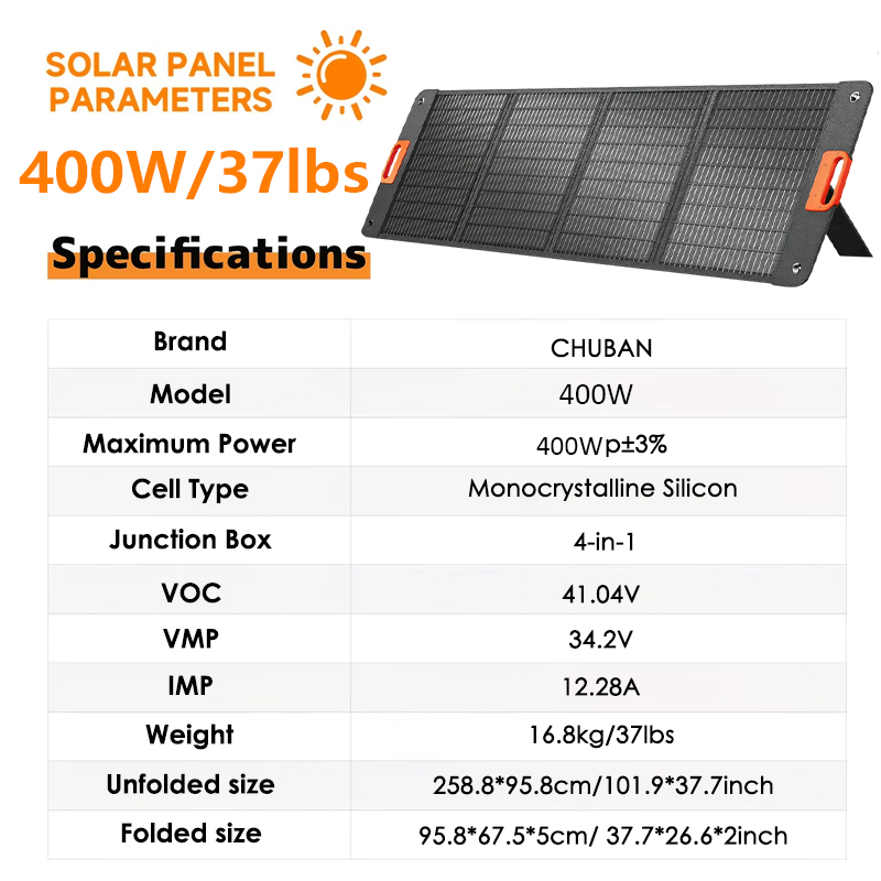200W Foldable Solar Panel 400w - огляд і ціна Portable Generator Inverter