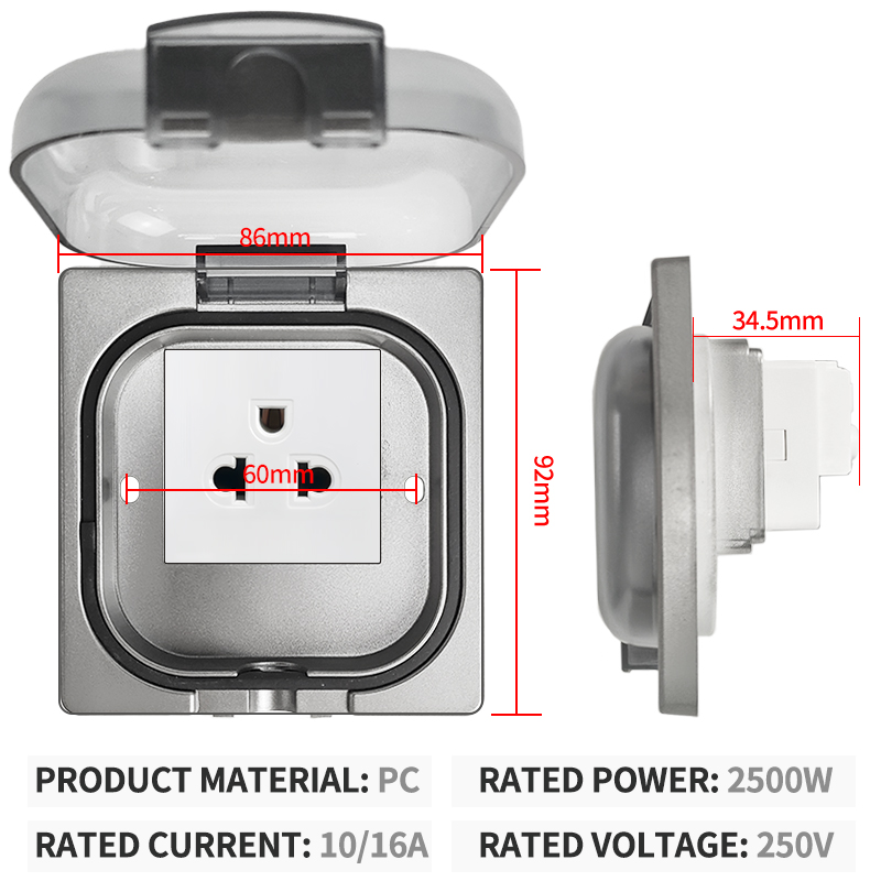 IP65 Waterproof Outdoor Socket - огляд і ціна Outdoor Power Outlet