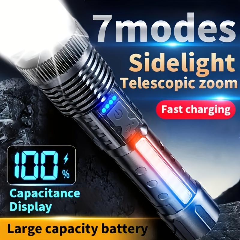 Powerful LED Flashlight Batter - огляд і ціна Outdoor Power Usb