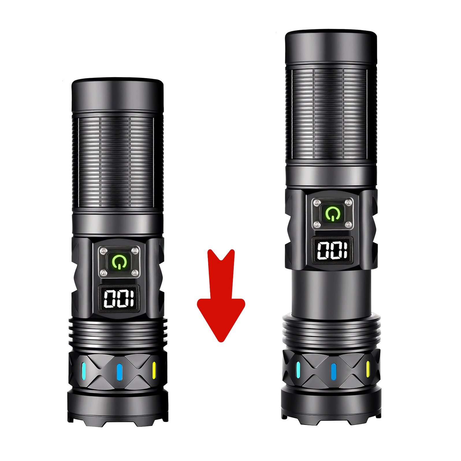 High Power LED Flashlight Tele - огляд і ціна Outdoor Power Usb