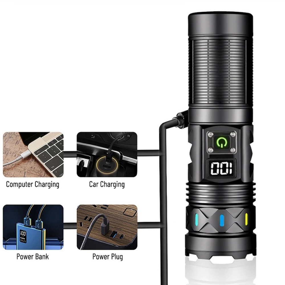High Power LED Flashlight Tele - огляд і ціна Outdoor Power Usb