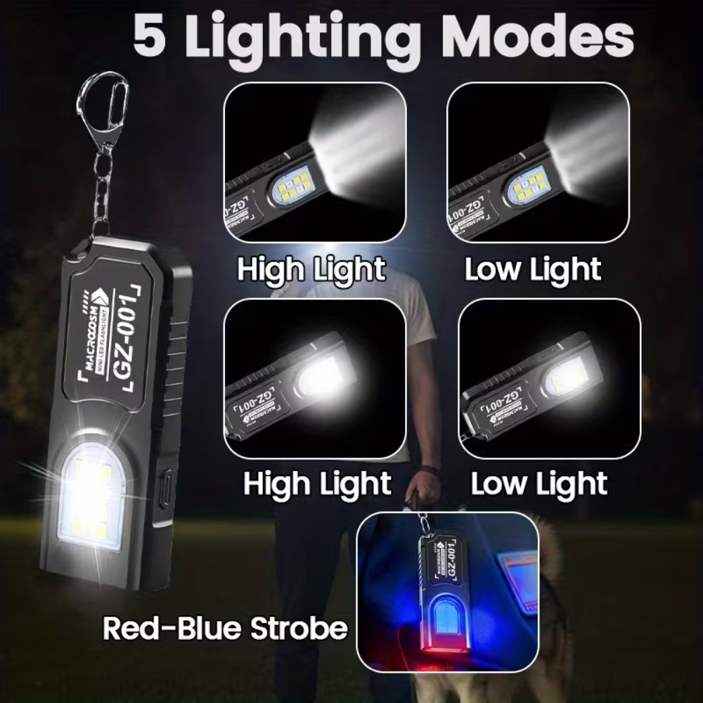 Mini COB LED Keychain Flashlig - огляд і ціна Outdoor Power Usb