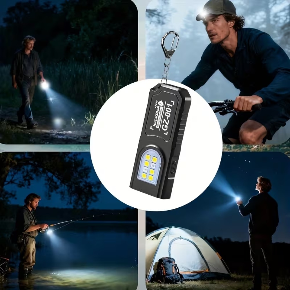 Mini COB LED Keychain Flashlig - огляд і ціна Outdoor Power Usb